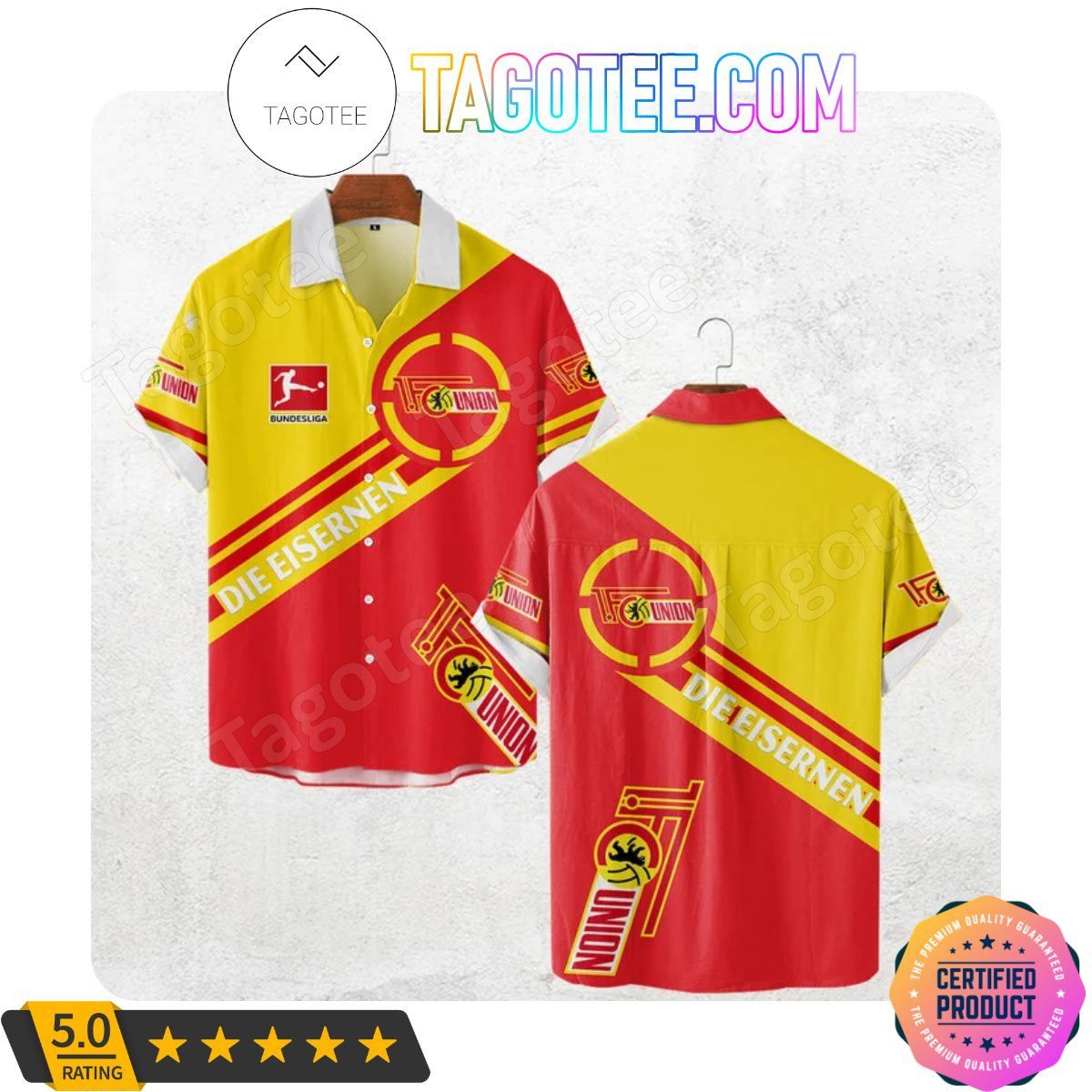1. Fc Union Berlin Bundesliga Trendy Hawaiian Shirt Aloha Shirt