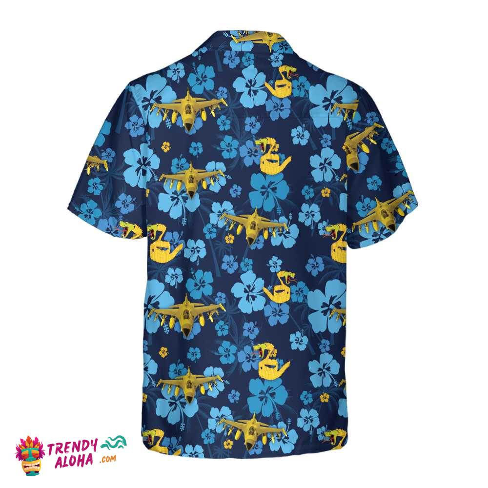311Th Fighter Squadron Hibiscus Hawaiian Shirt