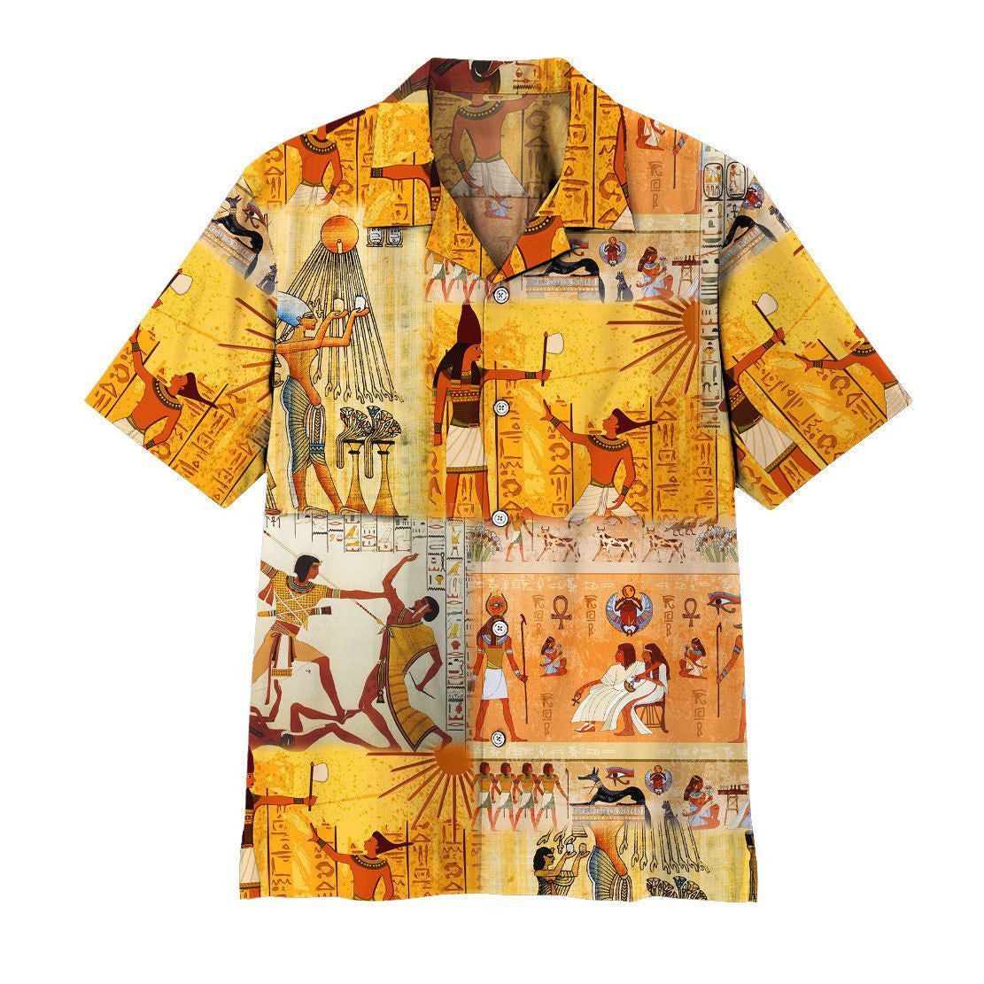 3D Ancient Egyptian Gods Hawaiian Shirts