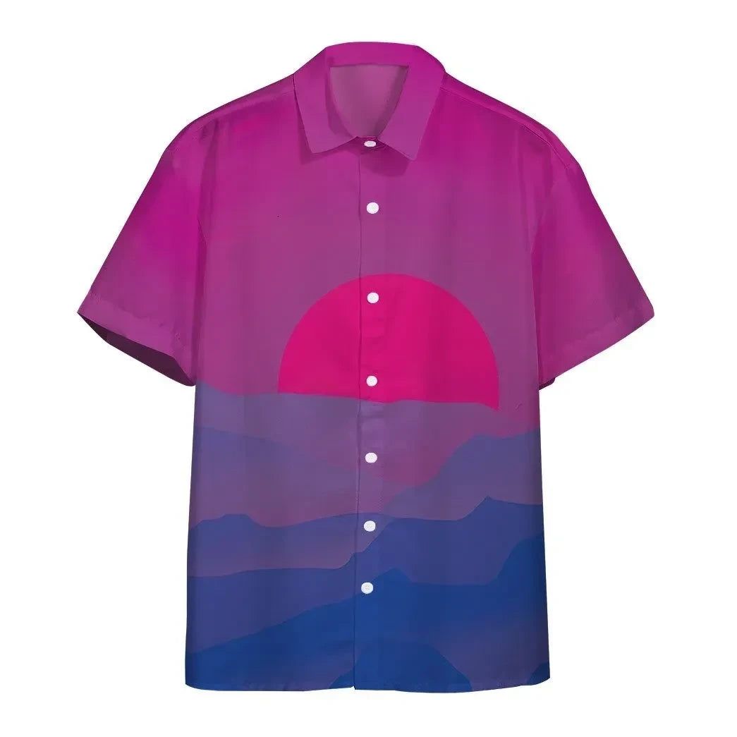 3D Bis Pride Sunrise Custom Hawaiian Shirt 3D Bis Pride Sunrise Custom Hawaiian Shirt