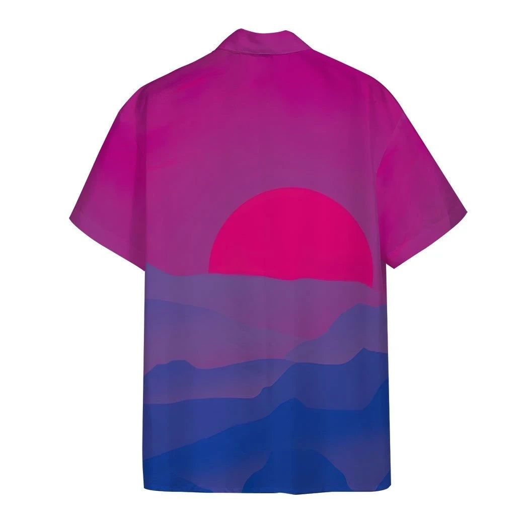 3D Bis Pride Sunrise Custom Hawaiian Shirt
