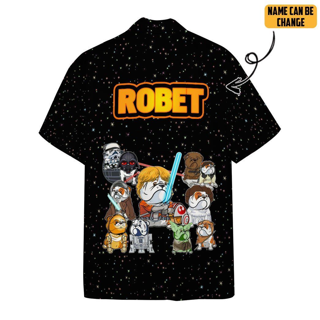 3D Bulldogs Wars Custom Hawaii Shirt, Gift For Father Day