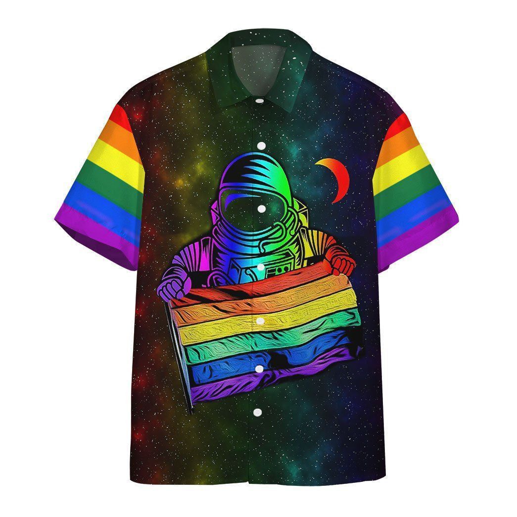 3D Gay Pride Astronaut Custom Hawaii Shirt Aloha Shirt For Summer 3D Gay Pride Astronaut Custom Hawaii Shirt Aloha Shirt For Summer