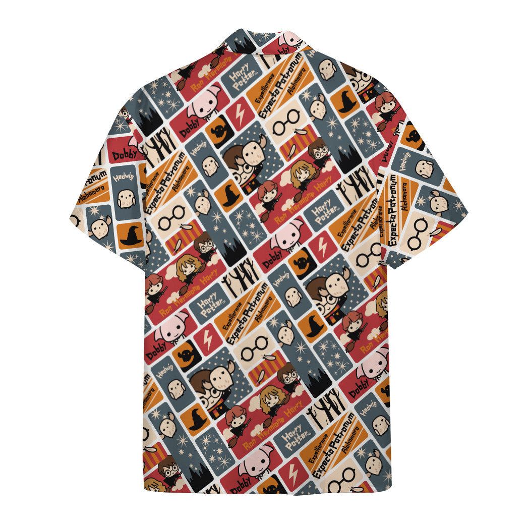 3D H.P Cute Chibi Characters Custom Hawaiian Shirt