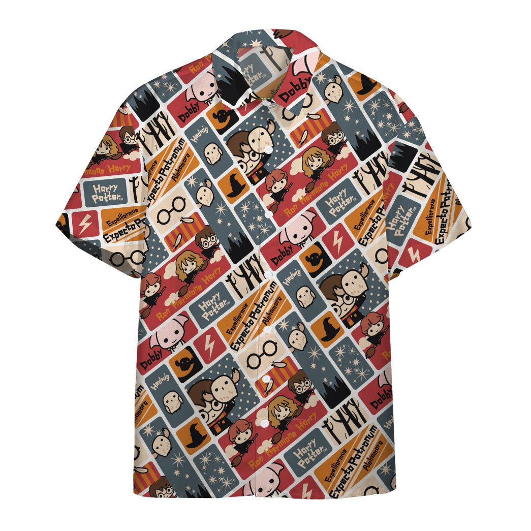 3D H.P Cute Chibi Characters Custom Hawaiian Shirt 3D H.P Cute Chibi Characters Custom Hawaiian Shirt