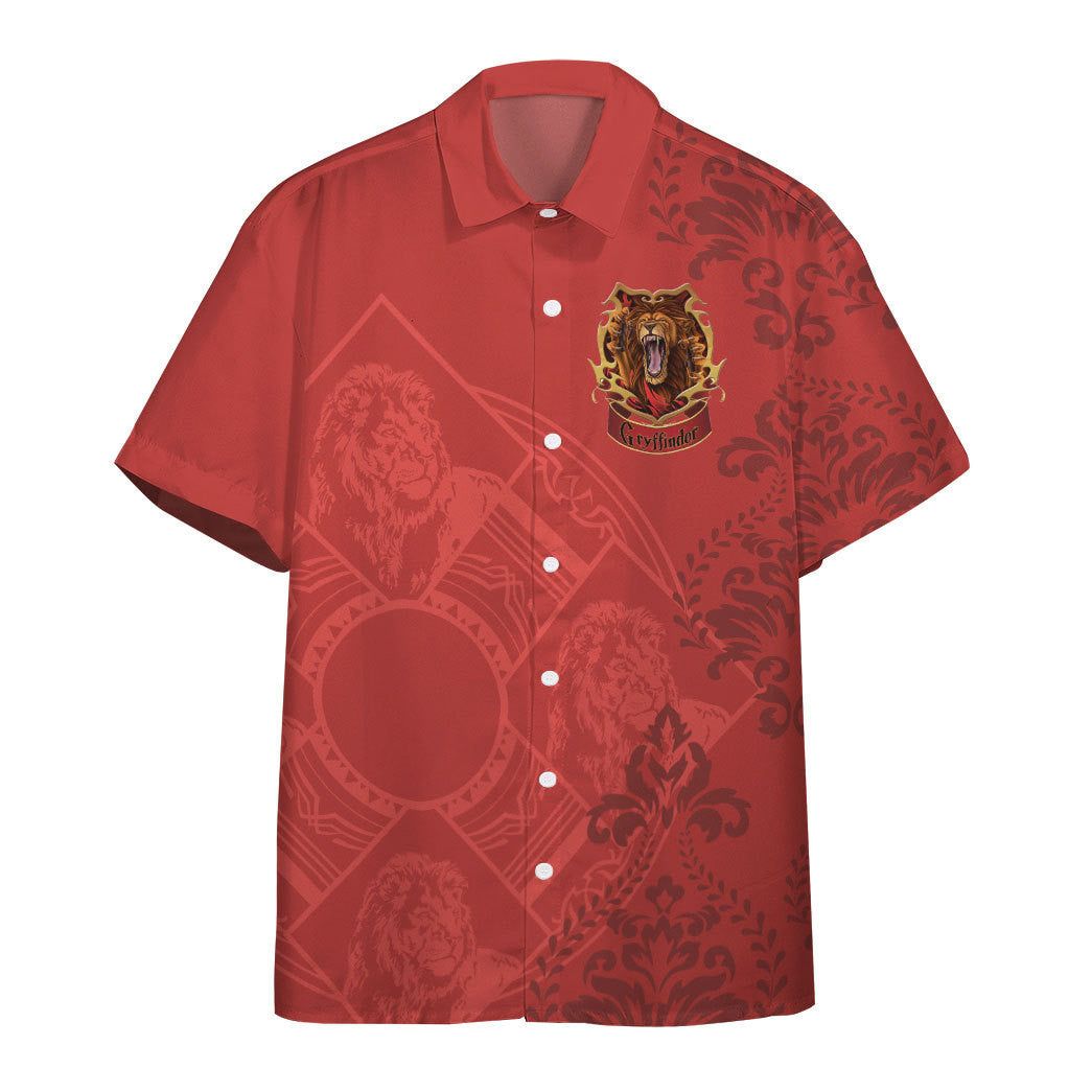 3D H.P Gryffindor Summer Vibe Custom Hawaiian Shirt 3D H.P Gryffindor Summer Vibe Custom Hawaiian Shirt