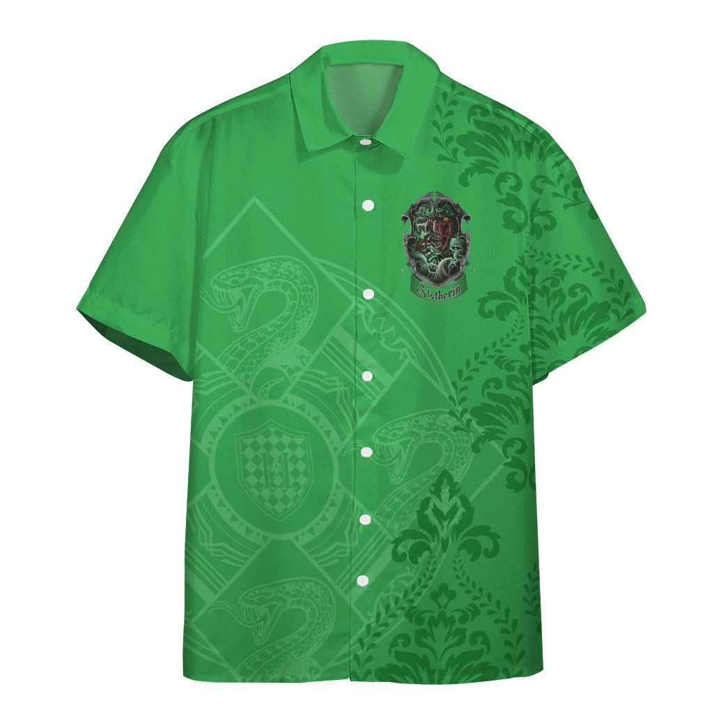 3D H.P Slytherin Summer Vibe Custom Hawaiian Shirt 3D H.P Slytherin Summer Vibe Custom Hawaiian Shirt