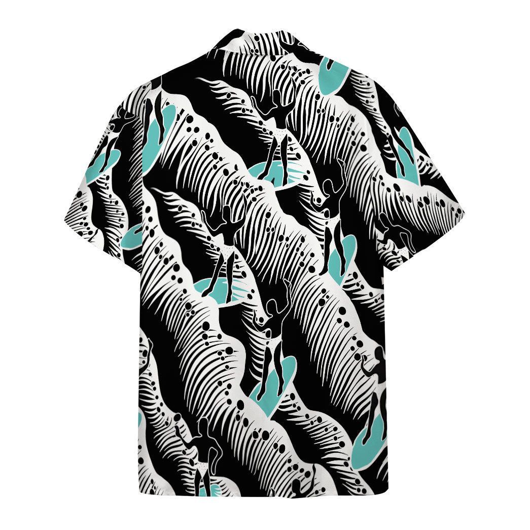3D Jay Hernandez Surfer Navy Retro From The Magnum Pi Reboot Custom Hawaii Shirt