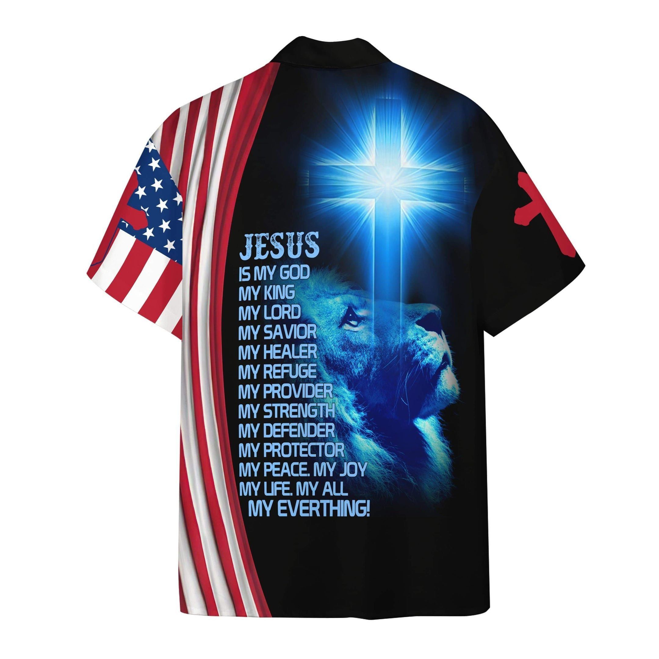 3D Jesus Is My Everything Custom Short Sleeve Hawaiian Shirts