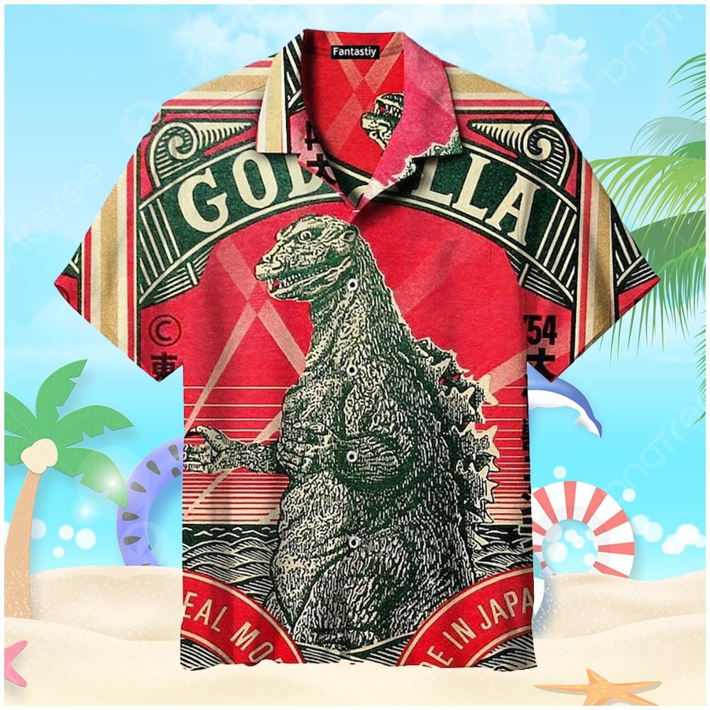 3D King Of Monster Toho Godzilla Hawaiian Shirt
