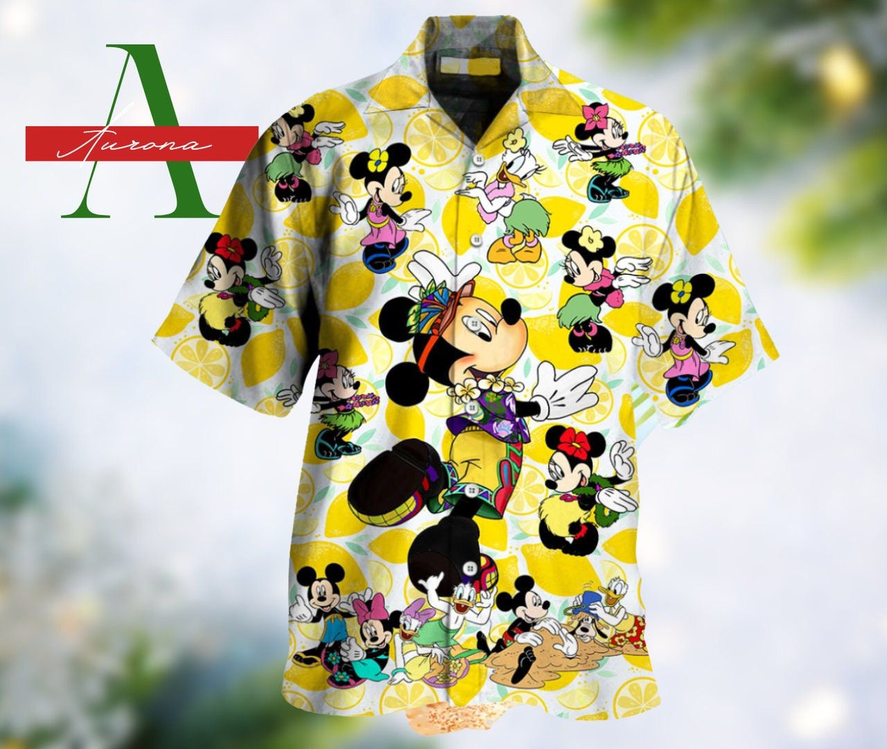 3D Mickey Grinch Face Funny Christmas Gift Merry Xmas Hawaiian Shirt