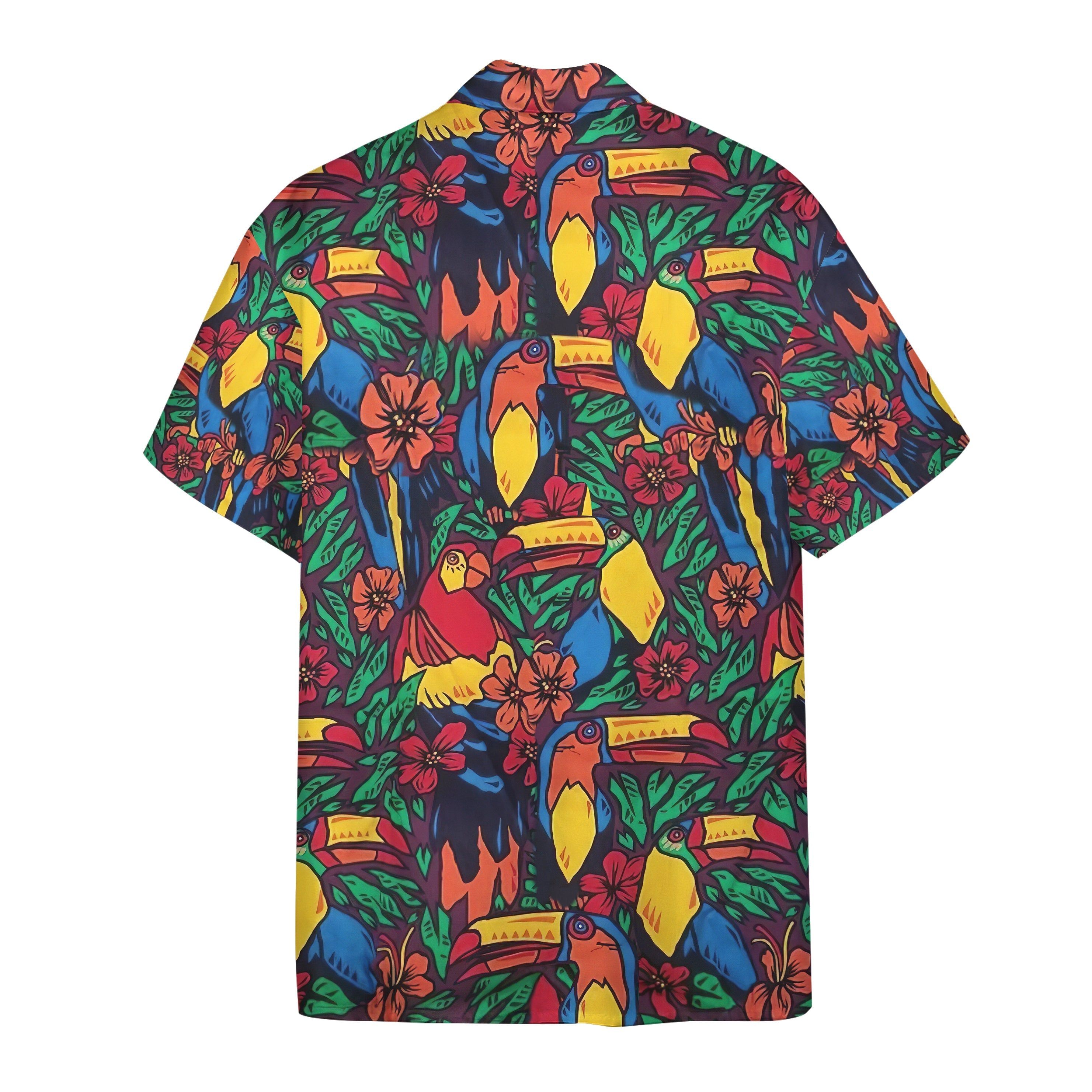 3D Parrots And Toucans Ace Ventura Pet Detective Custom Hawaii Shirt