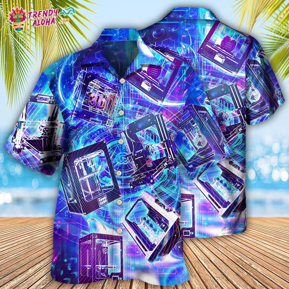 3D Printing In Modern Life Hawaiian Shirt – Trendy Aloha