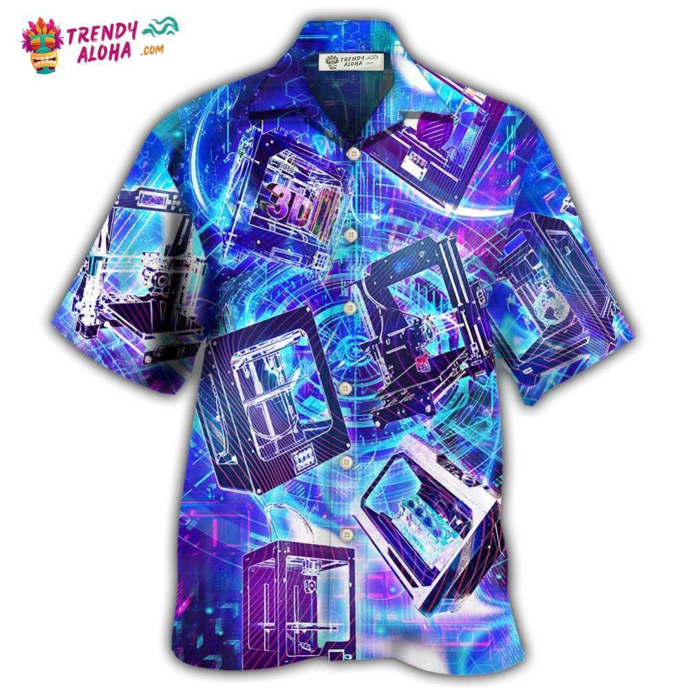 3D Printing In Modern Life Hawaiian Shirt – Trendy Aloha 3D Printing In Modern Life Hawaiian Shirt – Trendy Aloha