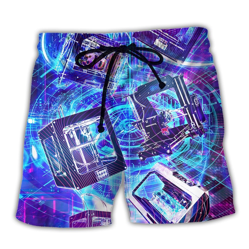 3D Printing In Modern Life Trendy Aloha Hawaiian Beach Shorts 3D Printing In Modern Life Trendy Aloha Hawaiian Beach Shorts
