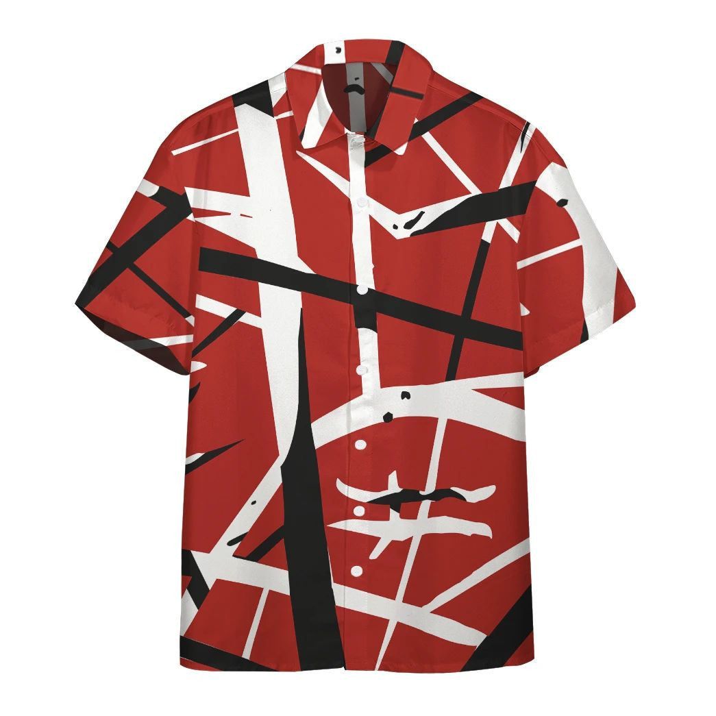 3D Red Frankenstrat Strings Custom Beach Shirt 3D Red Frankenstrat Strings Custom Beach Shirt
