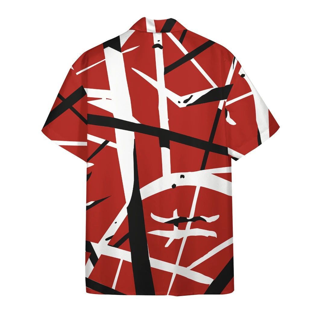 3D Red Frankenstrat Strings Custom Beach Shirt