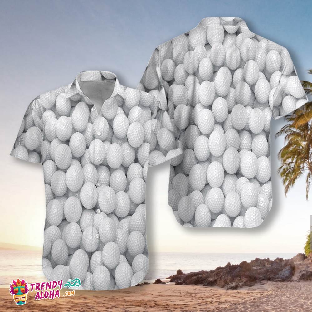 3D Render Golf Balls Hawaiian Shirt 3D Render Golf Balls Hawaiian Shirt