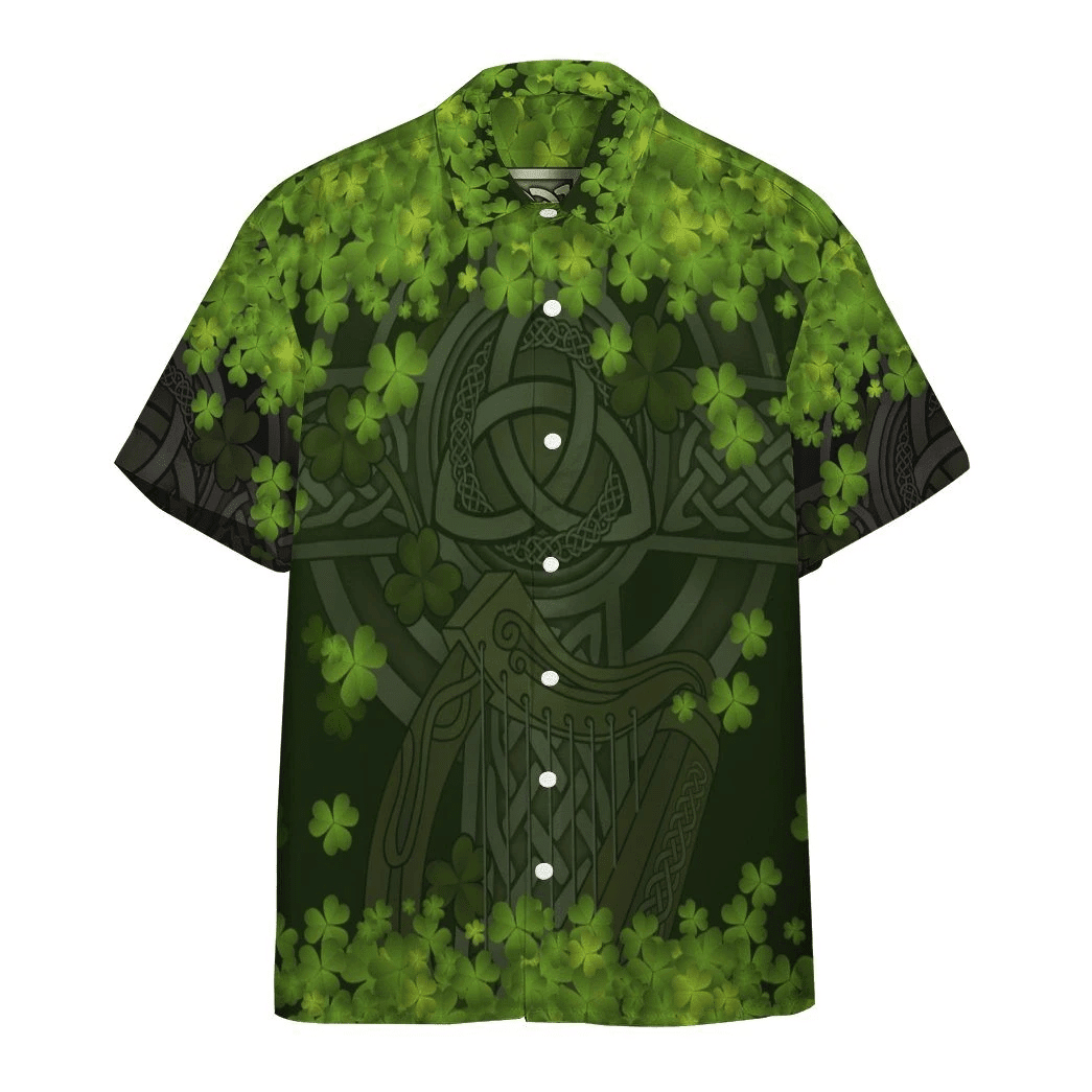 3D St Patrick Celtic Cross Custom Short Sleeve Shirt 3D St Patrick Celtic Cross Custom Short Sleeve Shirt