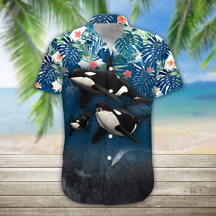 3D Summer Whale Trendy Hawaiian Shirt, Trendy Hawaiian Shirt For Men, Women