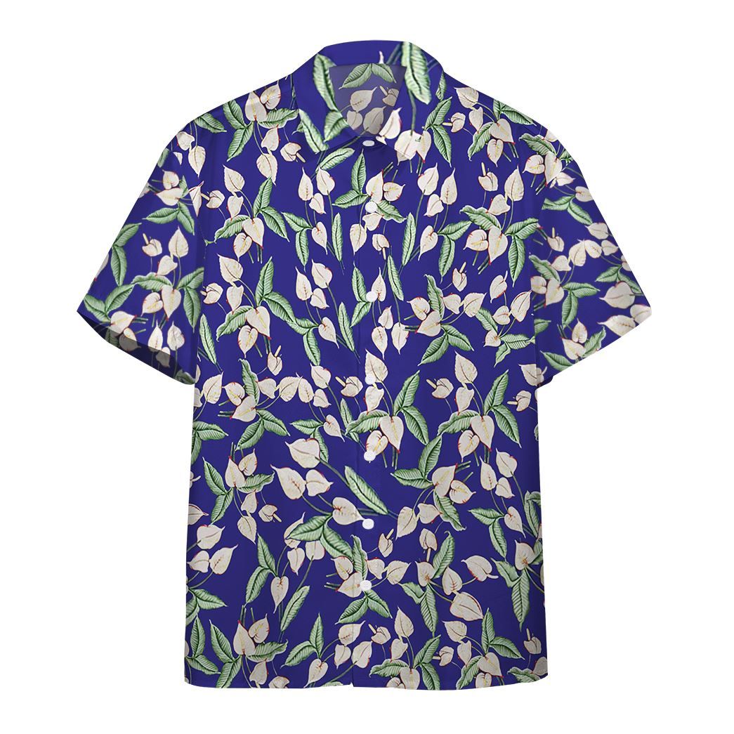 3D Tom Selleck Magnum Pi Mini Anthurium Blue Custom Hawaii Shirt 3D Tom Selleck Magnum Pi Mini Anthurium Blue Custom Hawaii Shirt