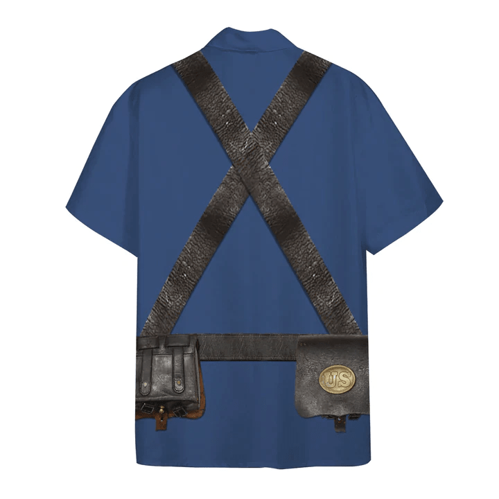3D Union Infantry Uniform In Civil War Custom Short Sleeve Shirt, Trendy Hawaiian Shirt For Men, Women