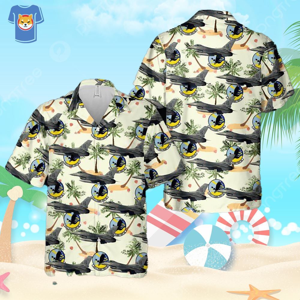 416Th Flight Test Squadron F-16 Fighting Falcon Us Air Force Hawaiian Shirt