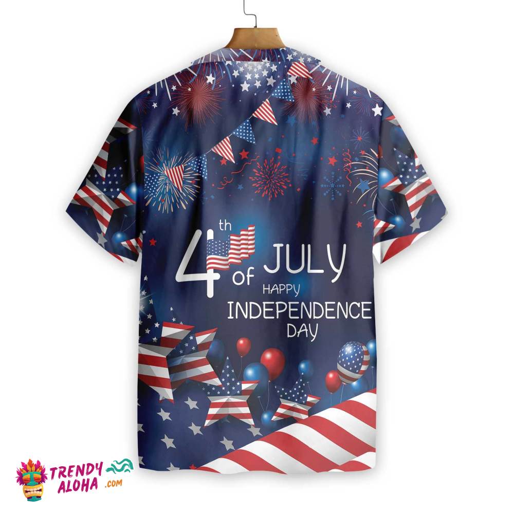 4Th July Us Independence Day Flag Hawaiian Shirt