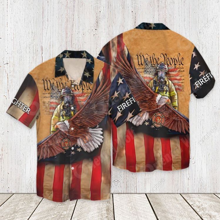 4Th Of July Independence Day Memorial Day Firefighter Trendy Hawaiian Shirt 4Th Of July Independence Day Memorial Day Firefighter Trendy Hawaiian Shirt