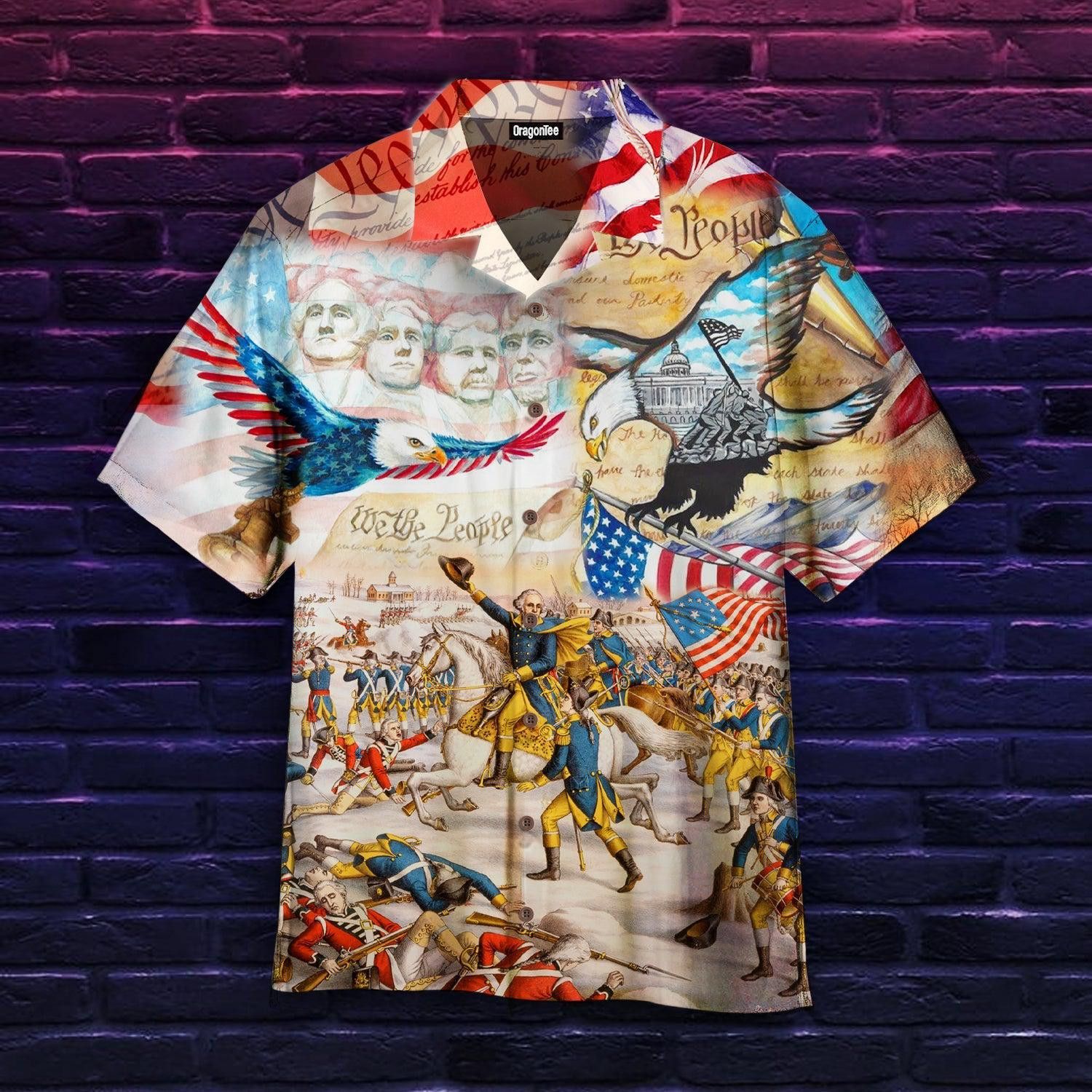 4Th Of July My Patriotic Heart Beats Independence Day Trendy Hawaiian Shirt