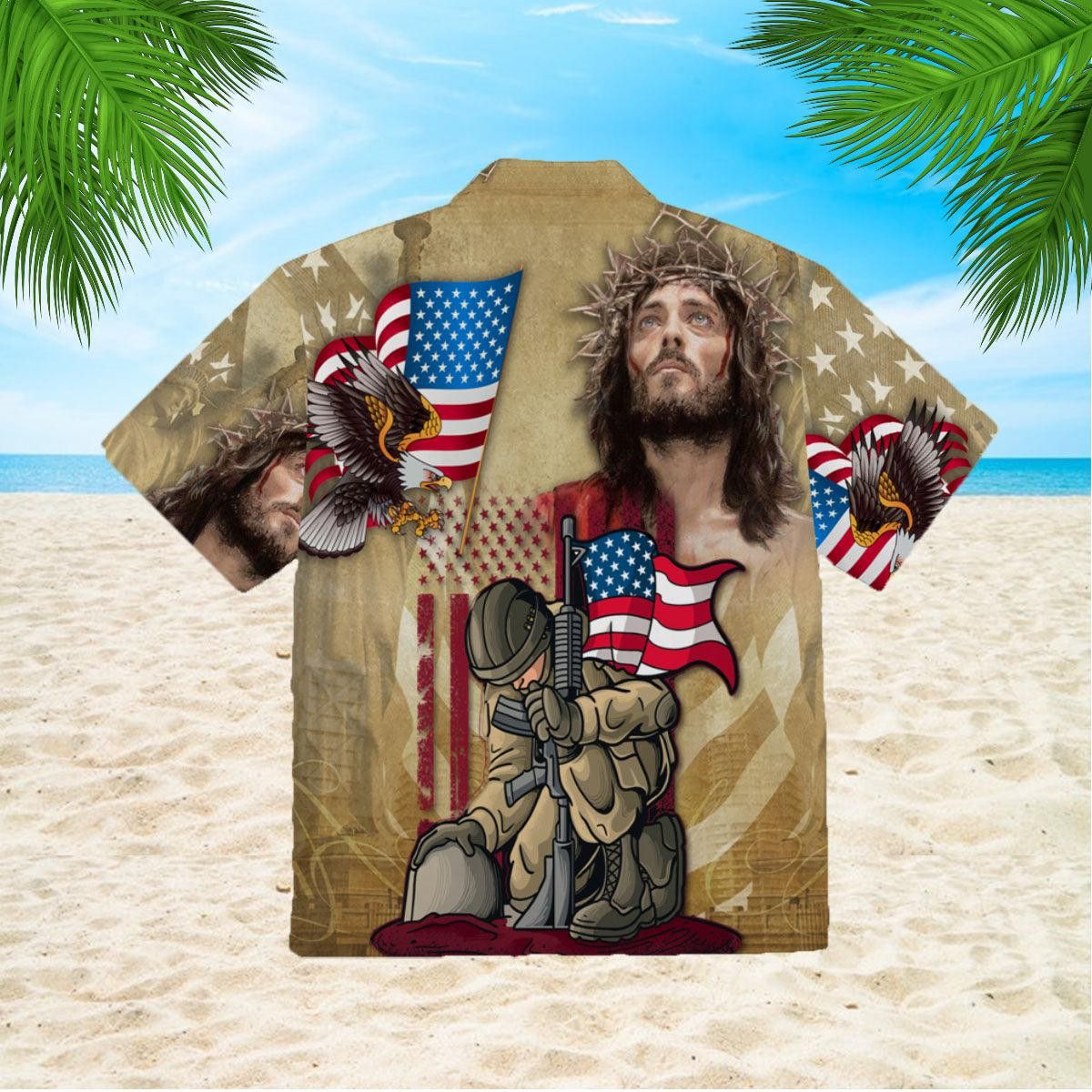 4Th Of July One Nation Under God Independence Day Memorial Day Trendy Hawaiian Shirt