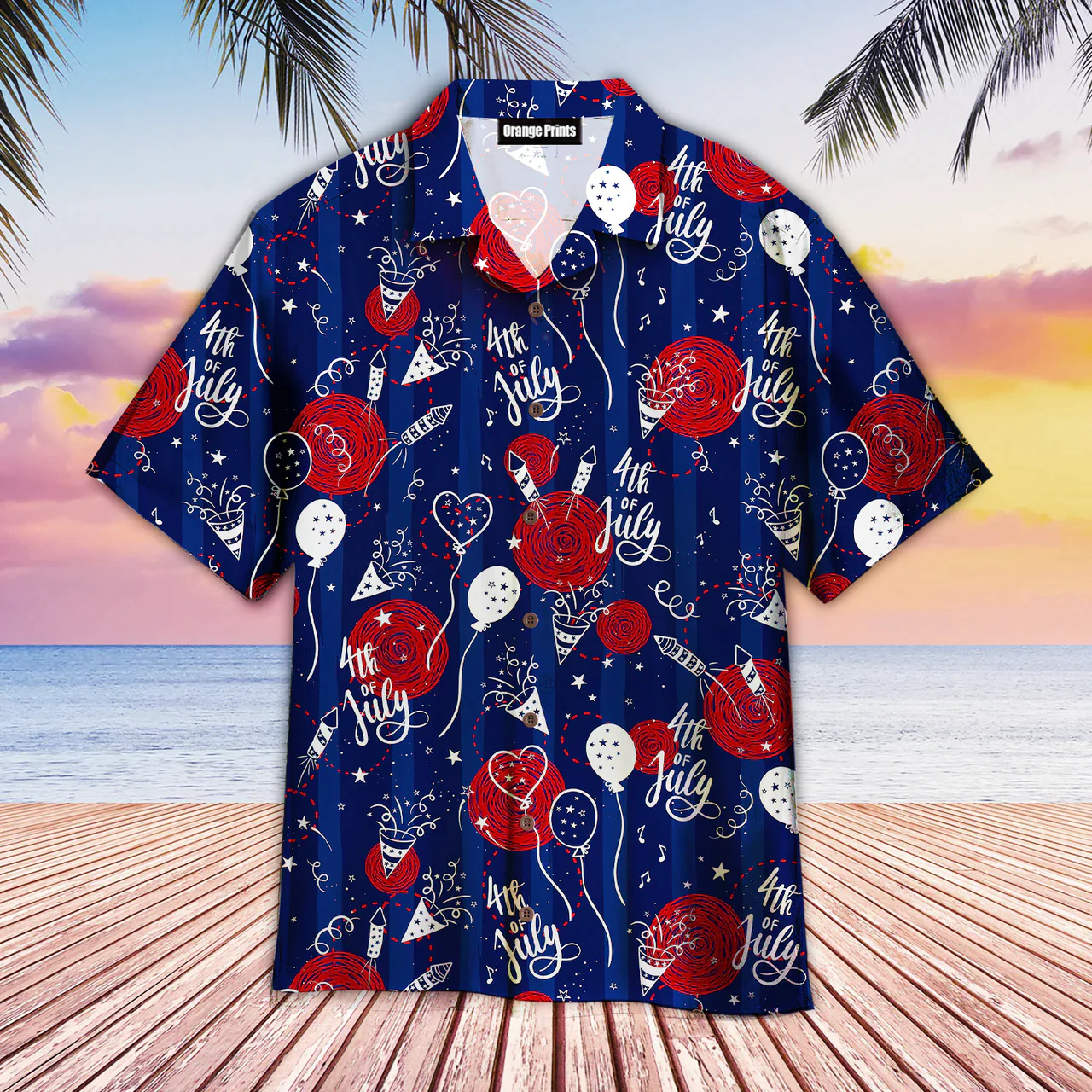 4th Of July Party Seamless Hawaiian Shirt Patriotic