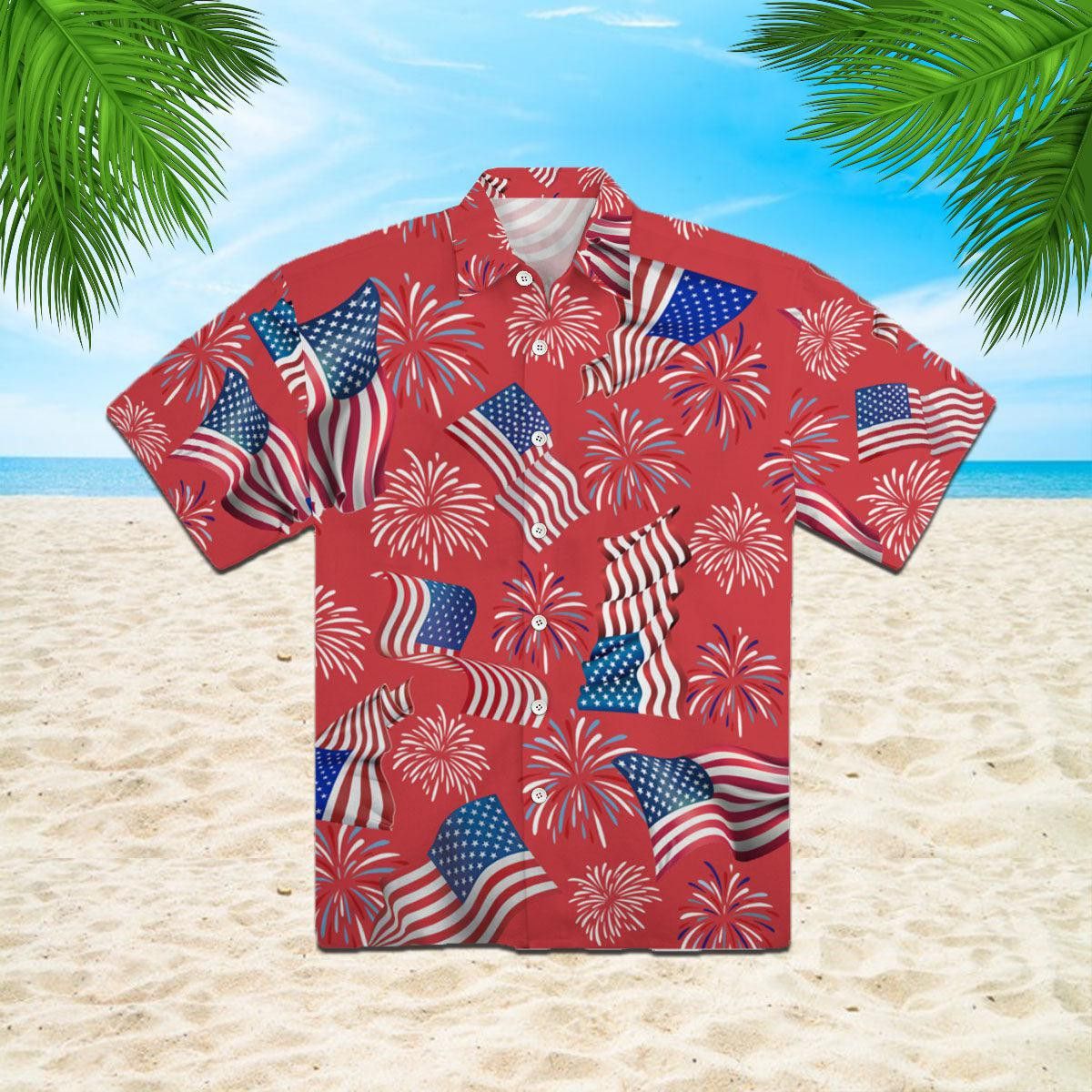 4Th Of July Patriotic Trendy Hawaiian Shirt