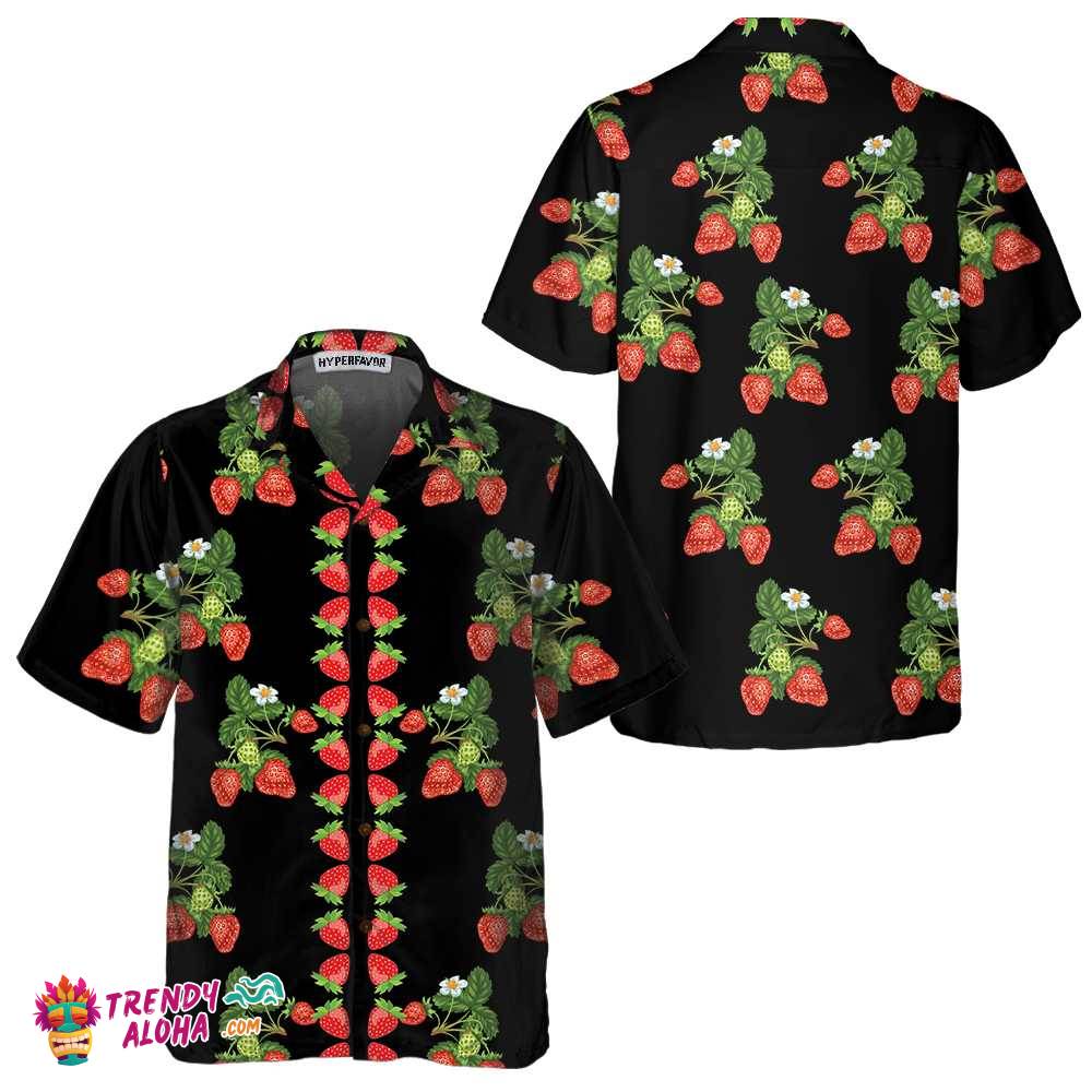 50S Style Strawberries Hawaiian Shirt, Strawberry Shirt For Men & Women, Strawberry Print Shirt 50S Style Strawberries Hawaiian Shirt, Strawberry Shirt For Men & Women, Strawberry Print Shirt
