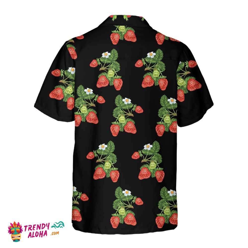 50S Style Strawberries Hawaiian Shirt, Strawberry Shirt For Men & Women, Strawberry Print Shirt
