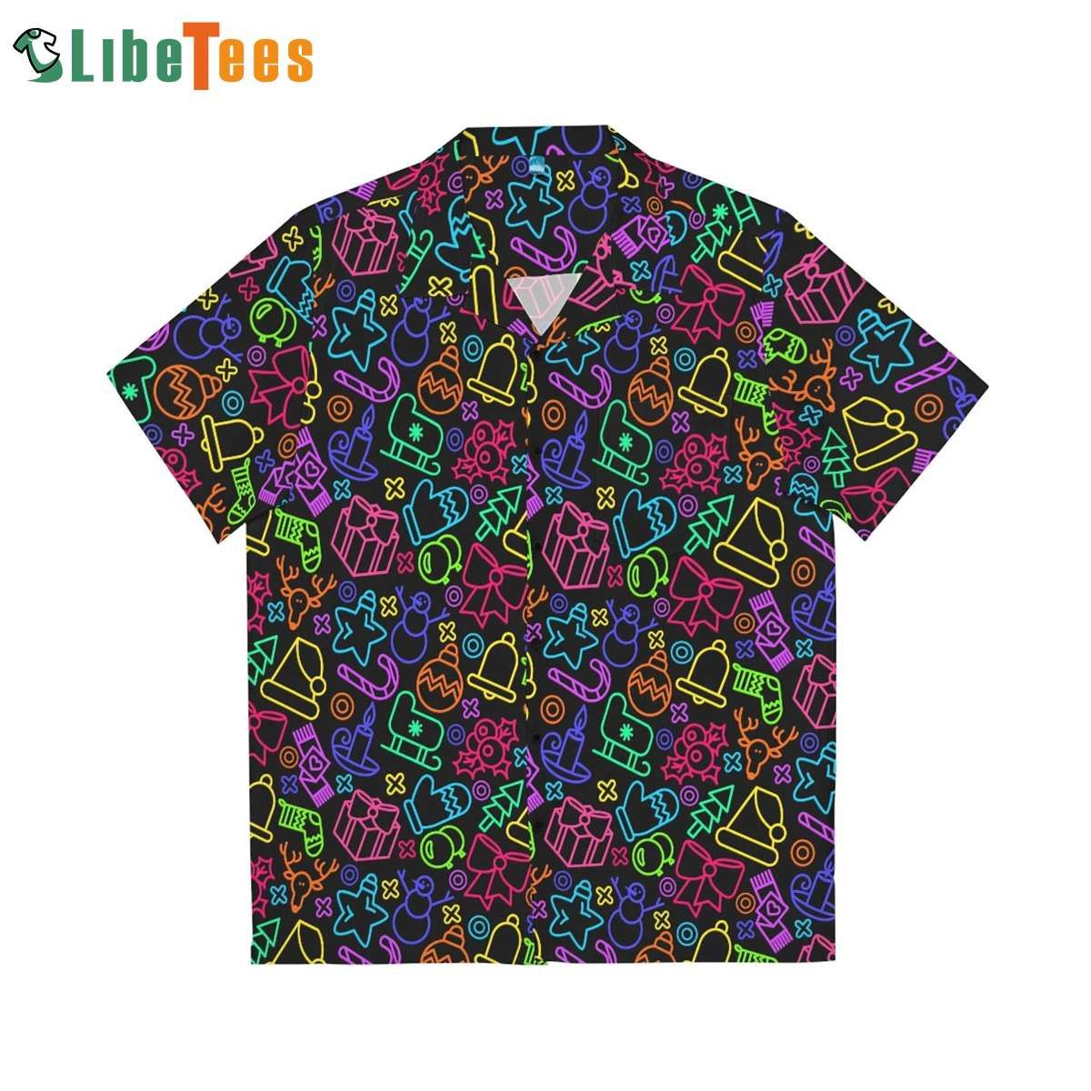 90S Neon Mens Christmas Trendy Hawaiian Shirt Perfect Gifts For Your Loved Ones