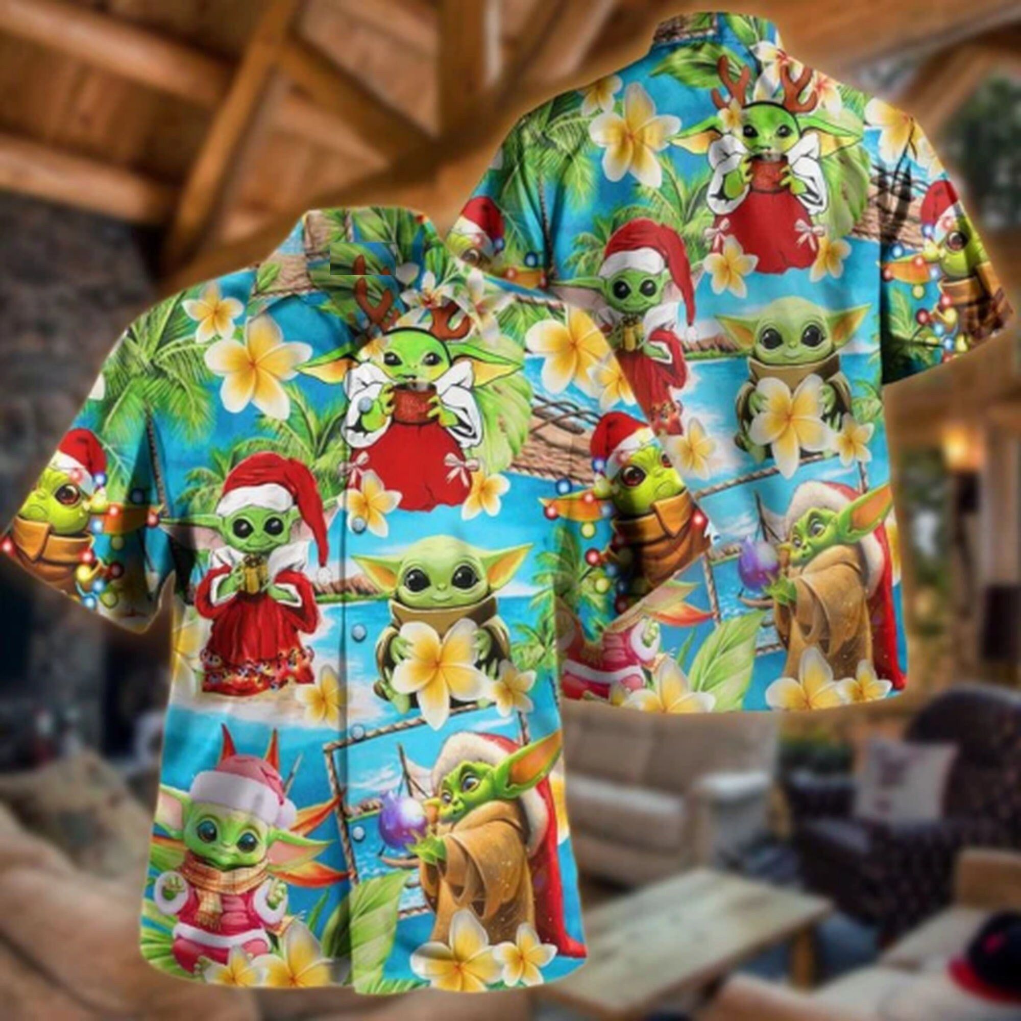 A Merry Christmas I Wish You Star Wars Yoda Trendy Hawaiian Shirt
