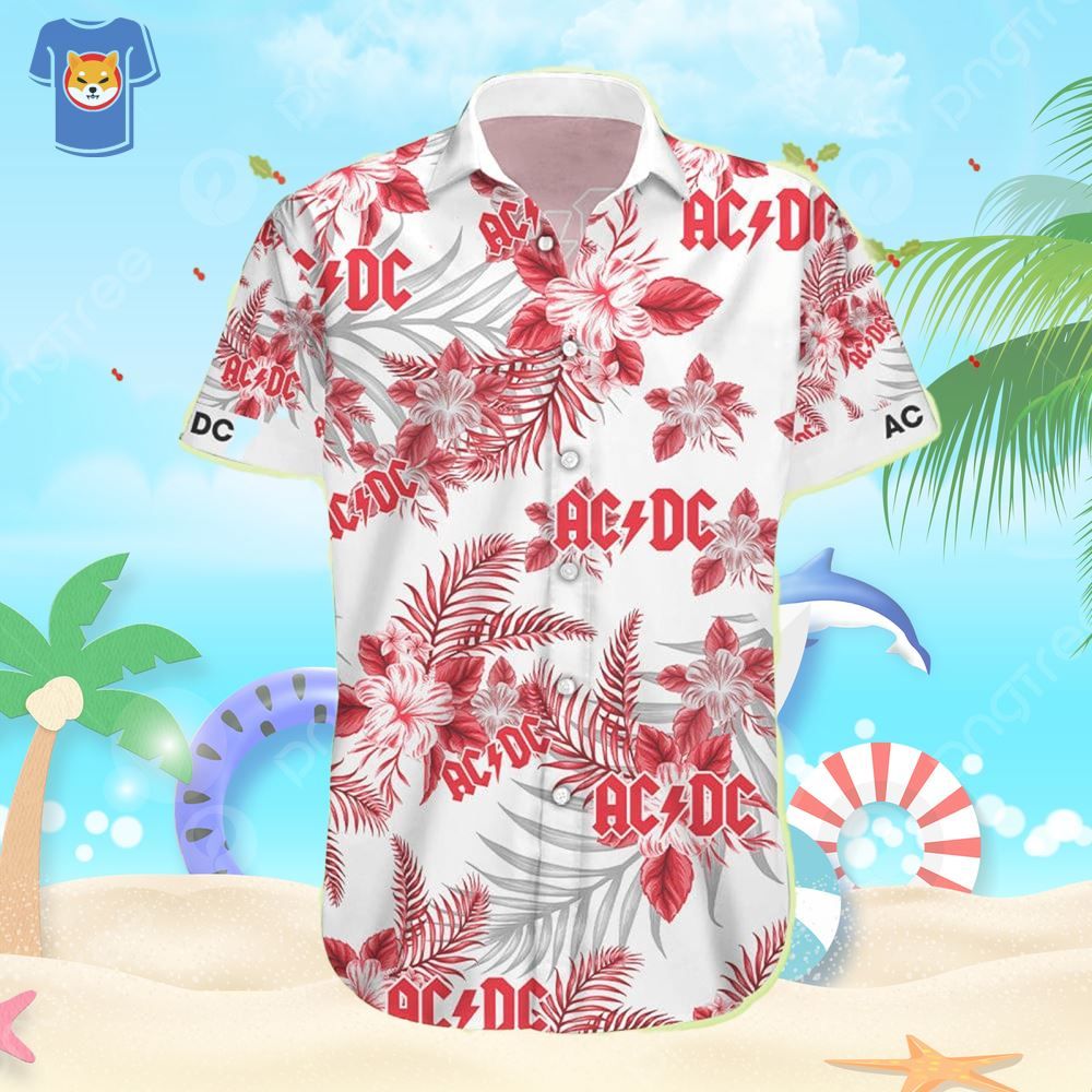 Acdc Rock Band Beach Shirt Men And Women Gift Hawaiian Shirt