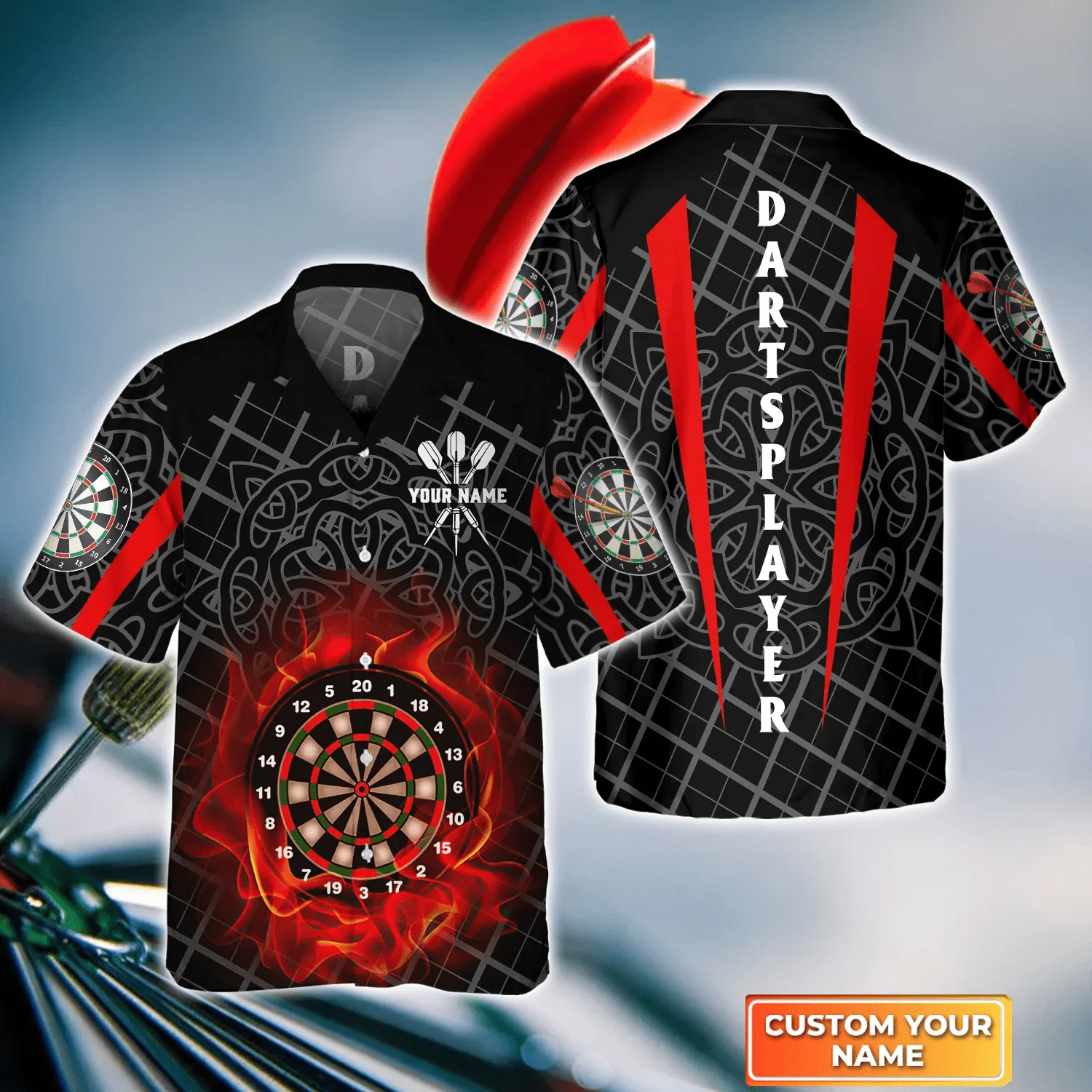 Addict Celtic Pattern Darts Trendy Hawaiian Shirt, Darts Trendy Hawaiian Shirt For Men, Gift For Dart Team Player Addict Celtic Pattern Darts Trendy Hawaiian Shirt, Darts Trendy Hawaiian Shirt For Men, Gift For Dart Team Player