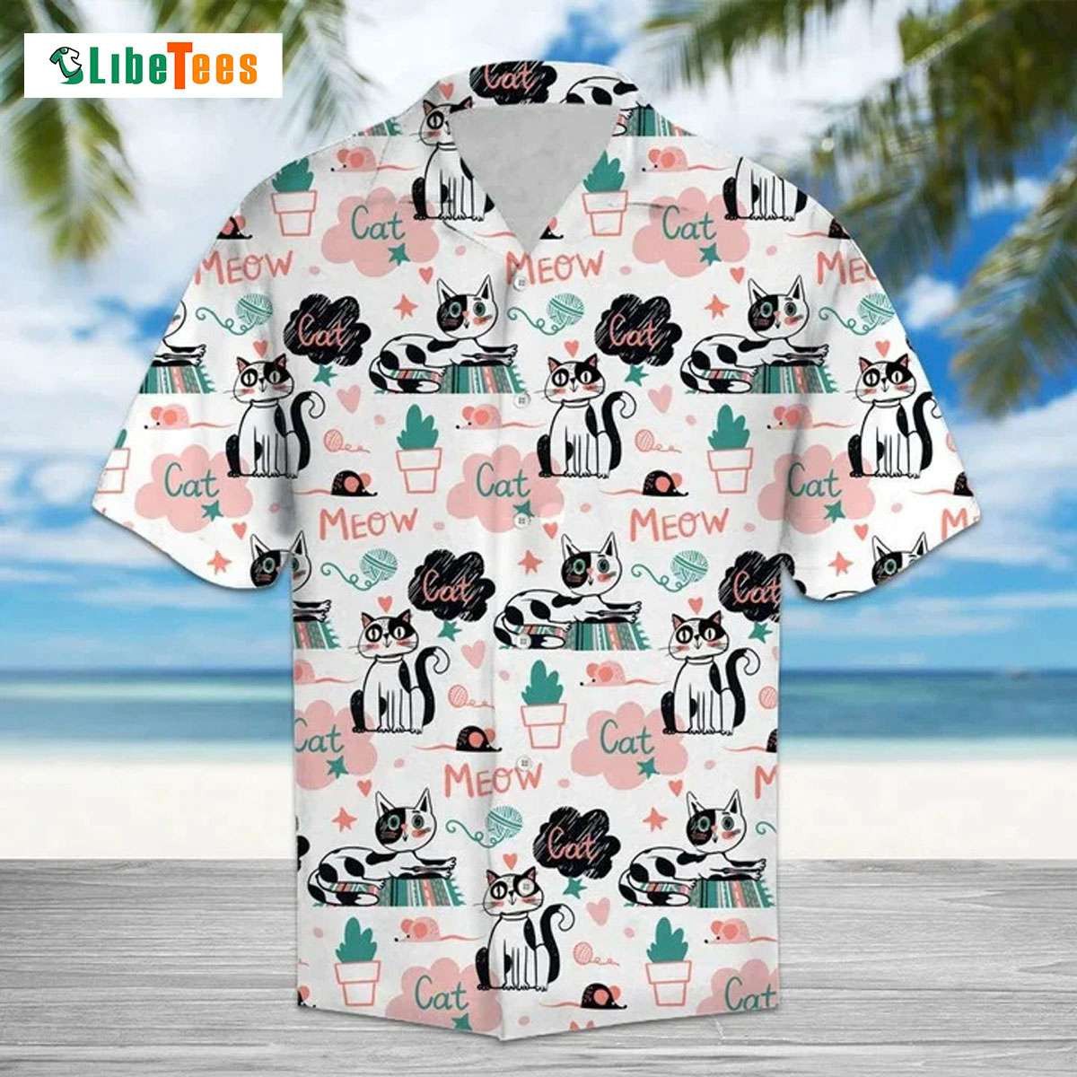 Adorable Meow Cat’s Daytime Activity Hawaiian Shirt