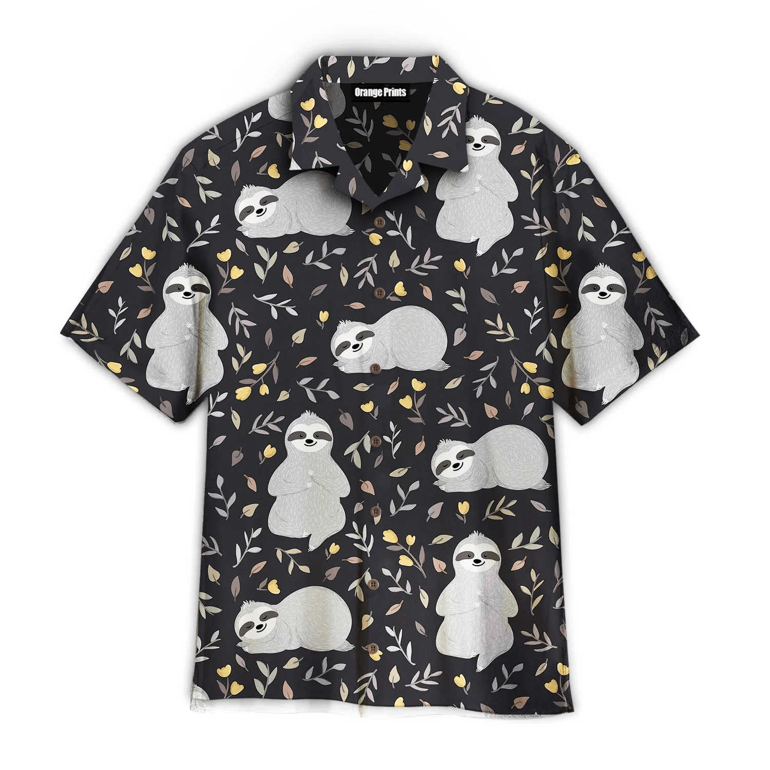 Adorable Sloths Sleeping In The Forest Hawaiian Shirt
