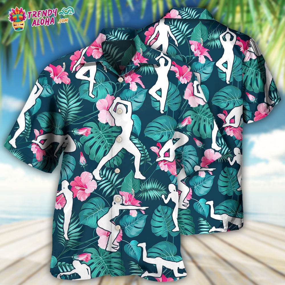 Aerobics Tropical Floral Hawaiian Shirt – Trendy Aloha