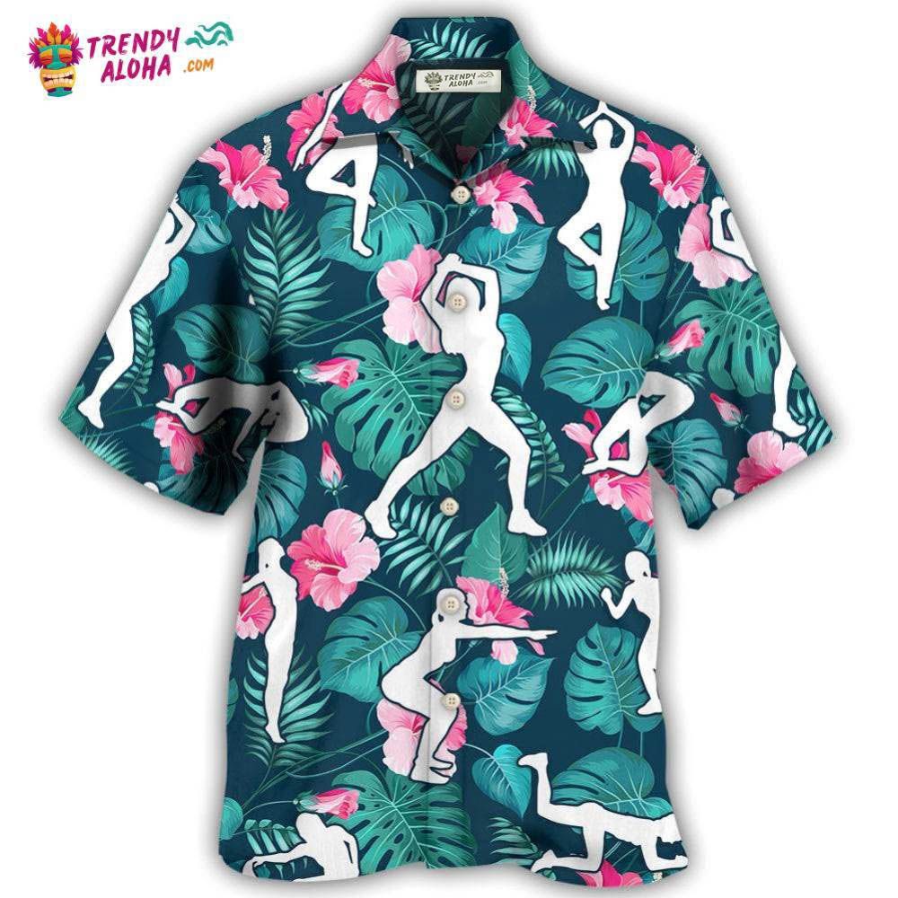 Aerobics Tropical Floral Hawaiian Shirt – Trendy Aloha Aerobics Tropical Floral Hawaiian Shirt – Trendy Aloha