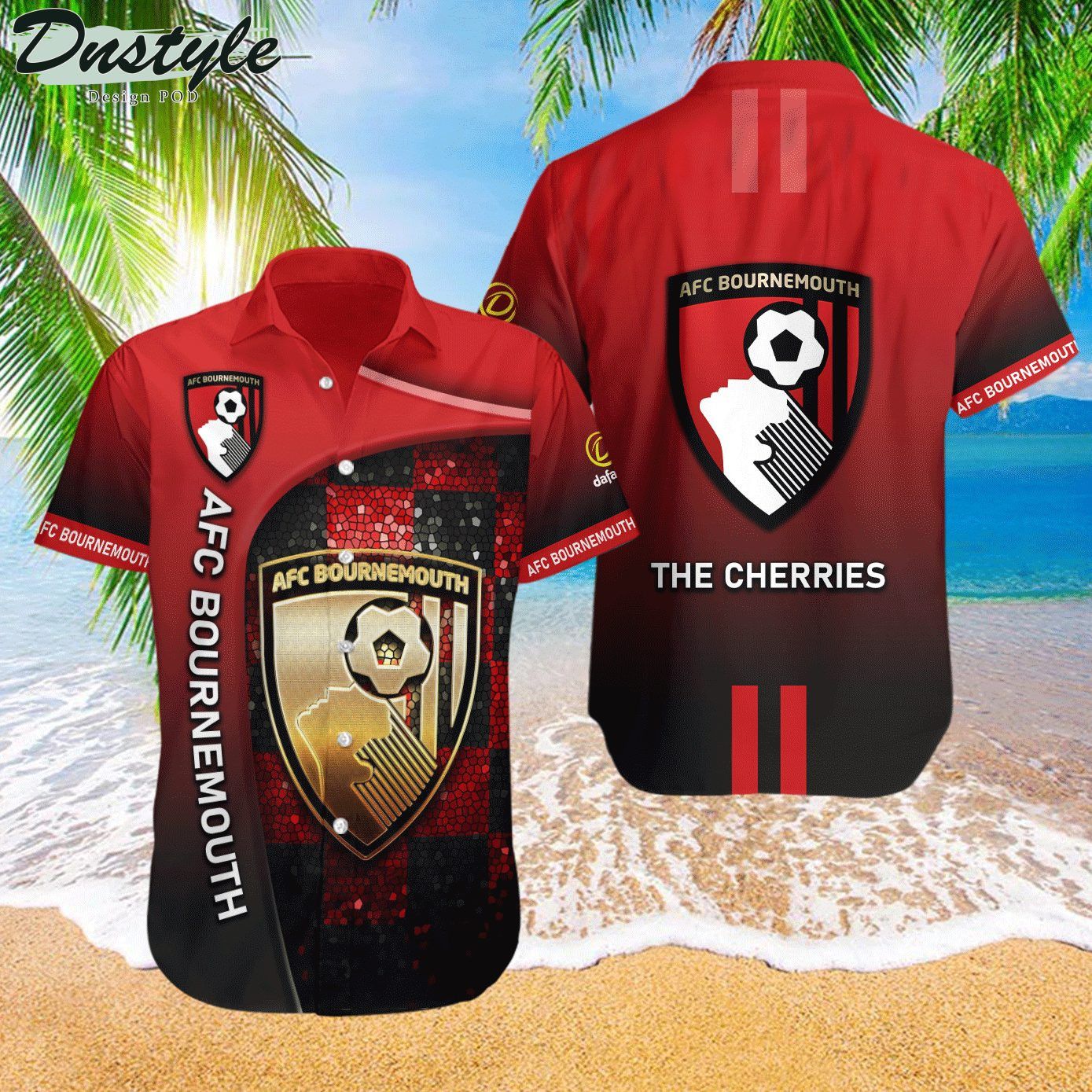 Afc Bournemouth The Cherris Trendy Hawaiian Shirt Aloha Shirt