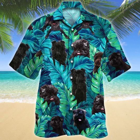 Affenpinscher Dog Lovers Hawaiian Style For Summertime All Printed 3D Hawaiian Shirt