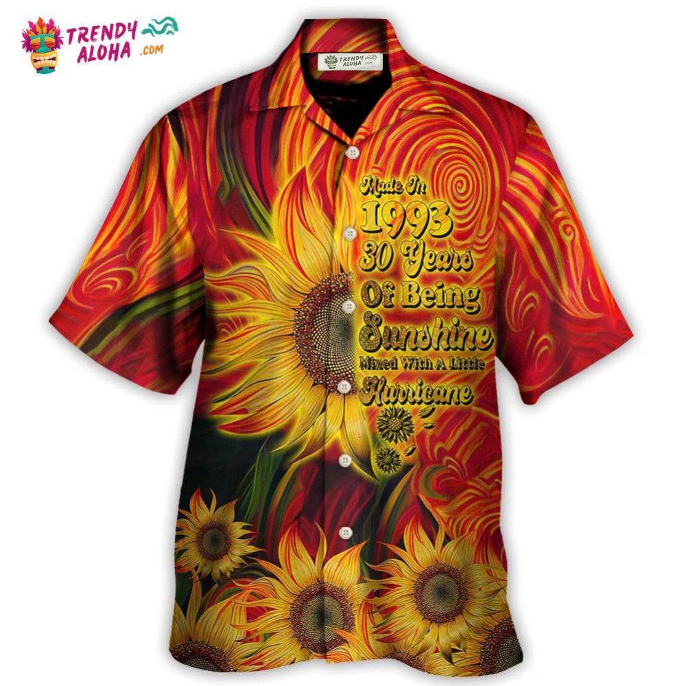 Age – Made In 1993 30 Years Of Being Sunshine Hawaiian Shirt – Trendy Aloha Age – Made In 1993 30 Years Of Being Sunshine Hawaiian Shirt – Trendy Aloha