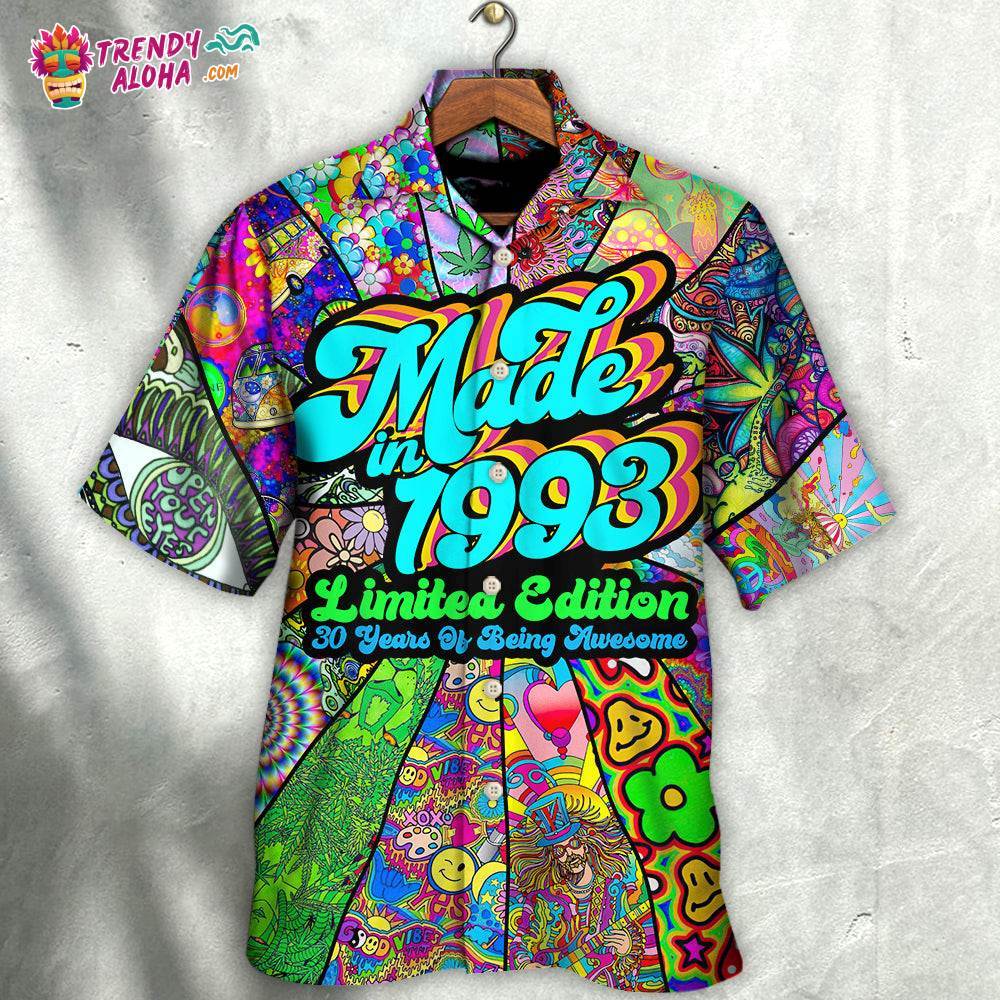 Age – Made In 1993 Limited Edition 30 Years Of Being Awesome Hawaiian Shirt – Trendy Aloha