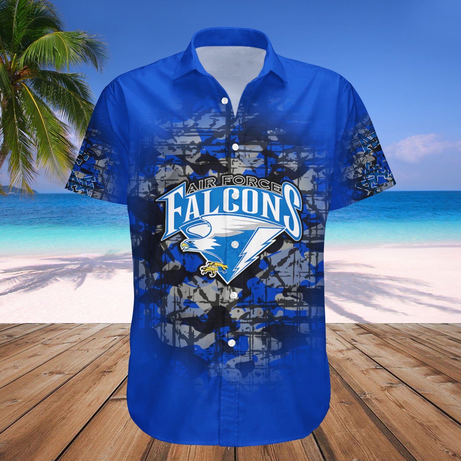 Air Force Falcons Hawaii Shirt Camouflage Vintage – NCAA