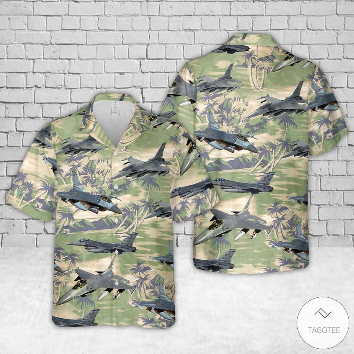 Air Force General Dynamics Fighting Falcon Hawaiian Shirt