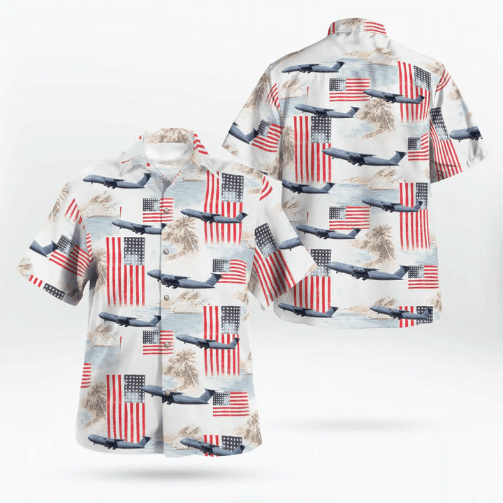 Air Force Lockheed C-5 Galaxy, 4Th Of July Trendy Hawaiian Shirt